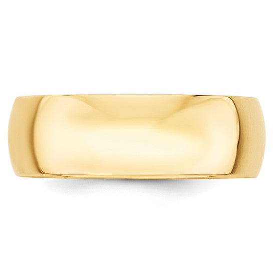 Gold Wedding Band - 7mm