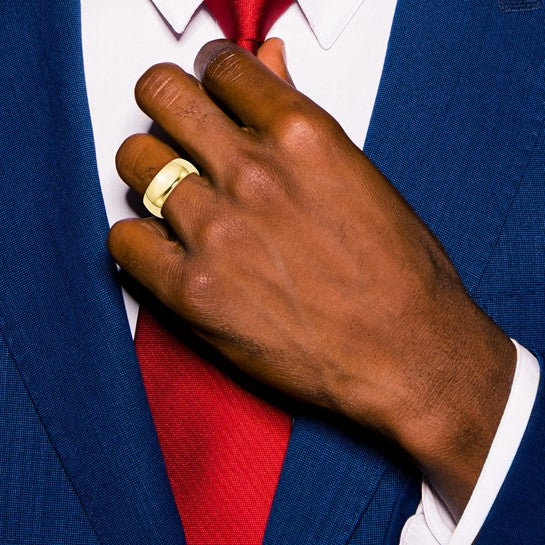 Gold Wedding Band - 8mm