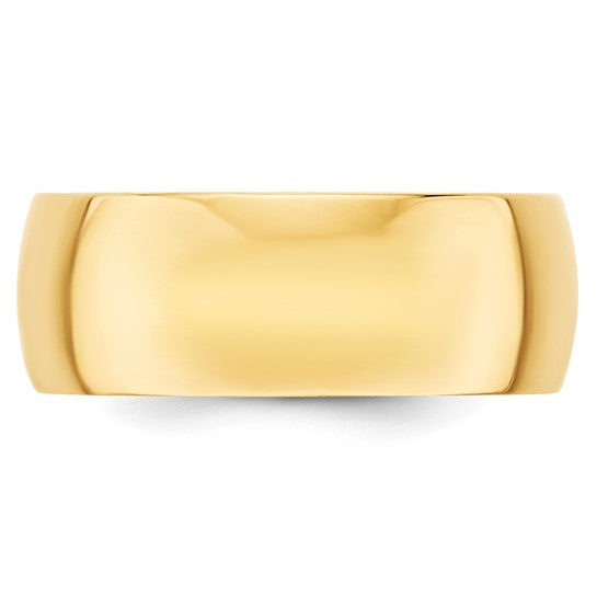 Gold Wedding Band - 8mm