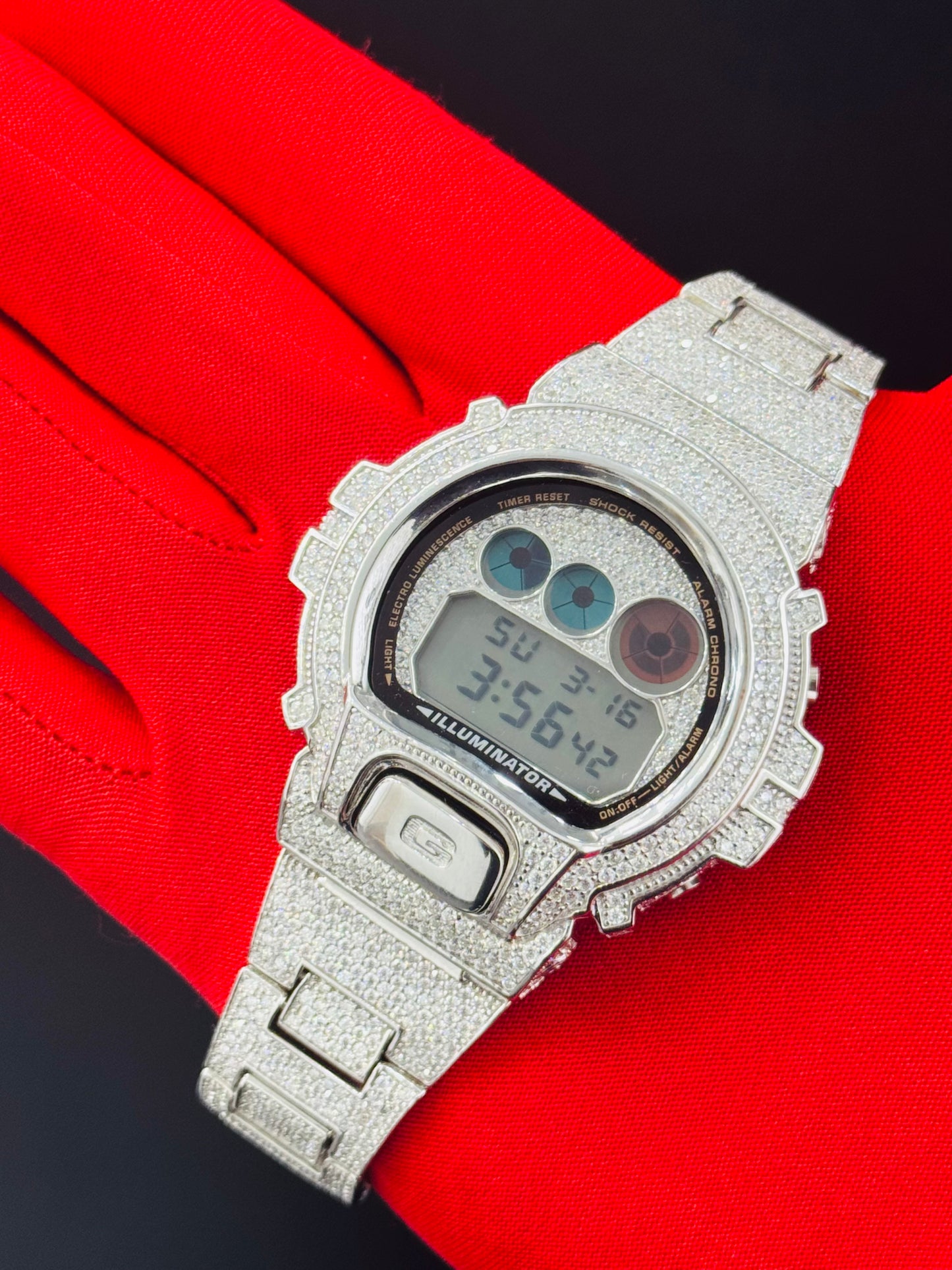 G shock Moissanite Fully Iced Out