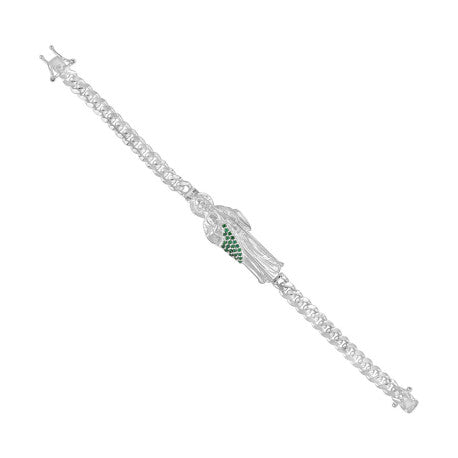 925 sterling silver St. Jude charm bracelet