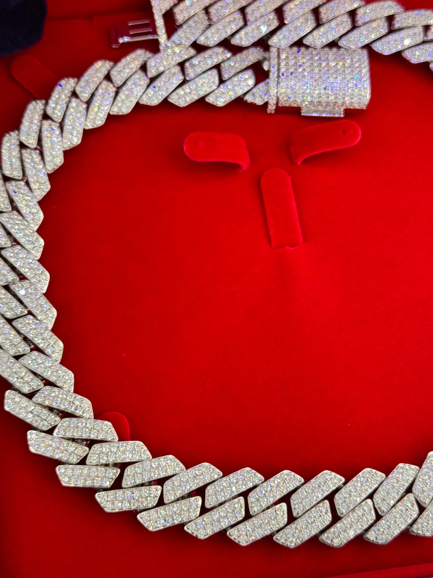 925 Solid Cuban Moissanite Chain 20mm