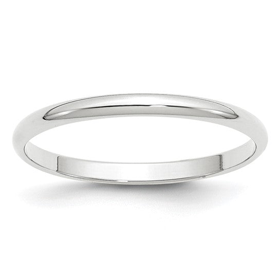 Gold Wedding Band - 2mm Plain