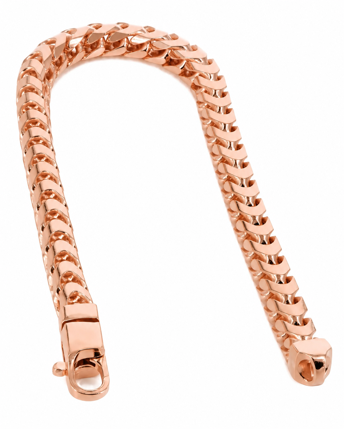 Rose gold Franco bracelet