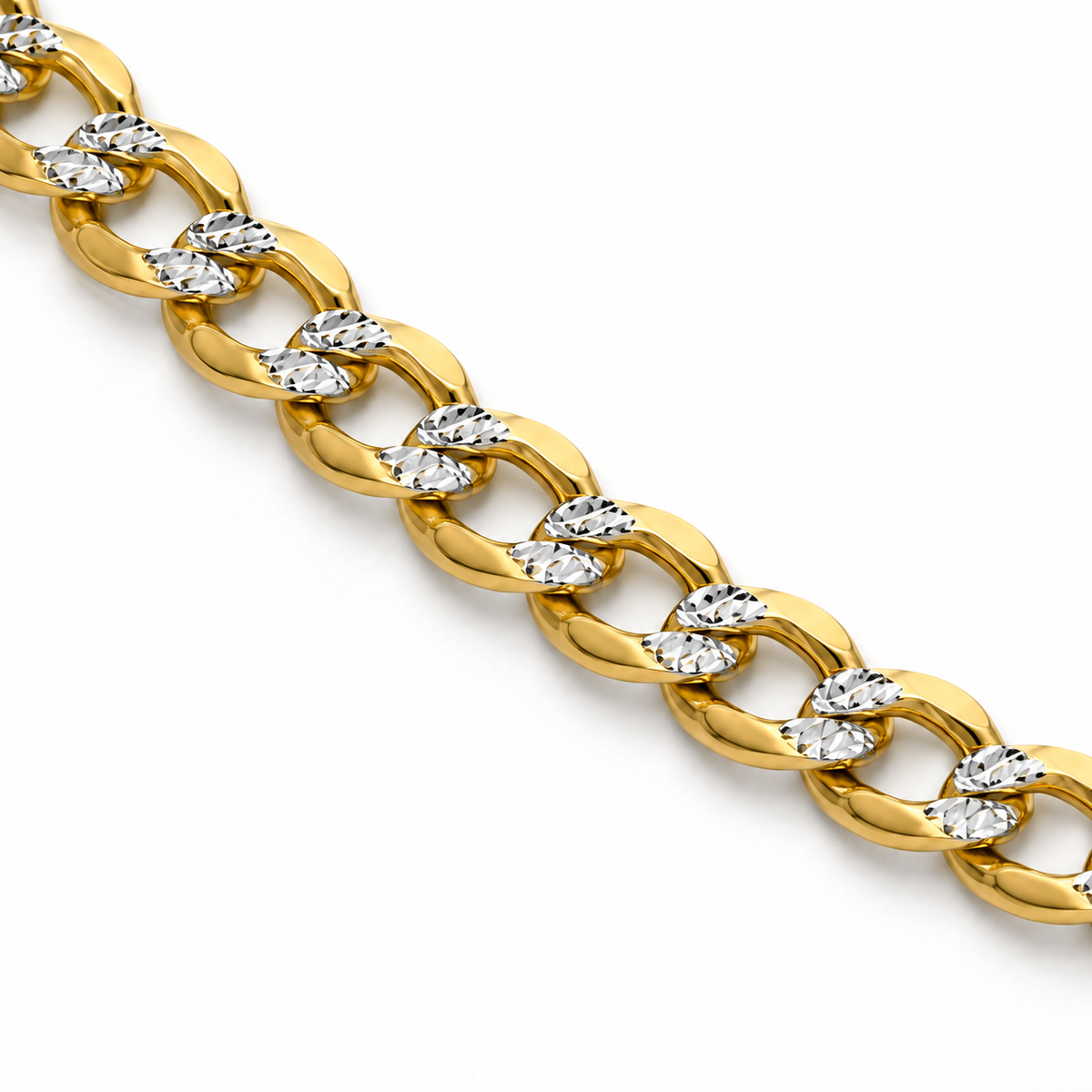 Gold Cuban curb link jewelry