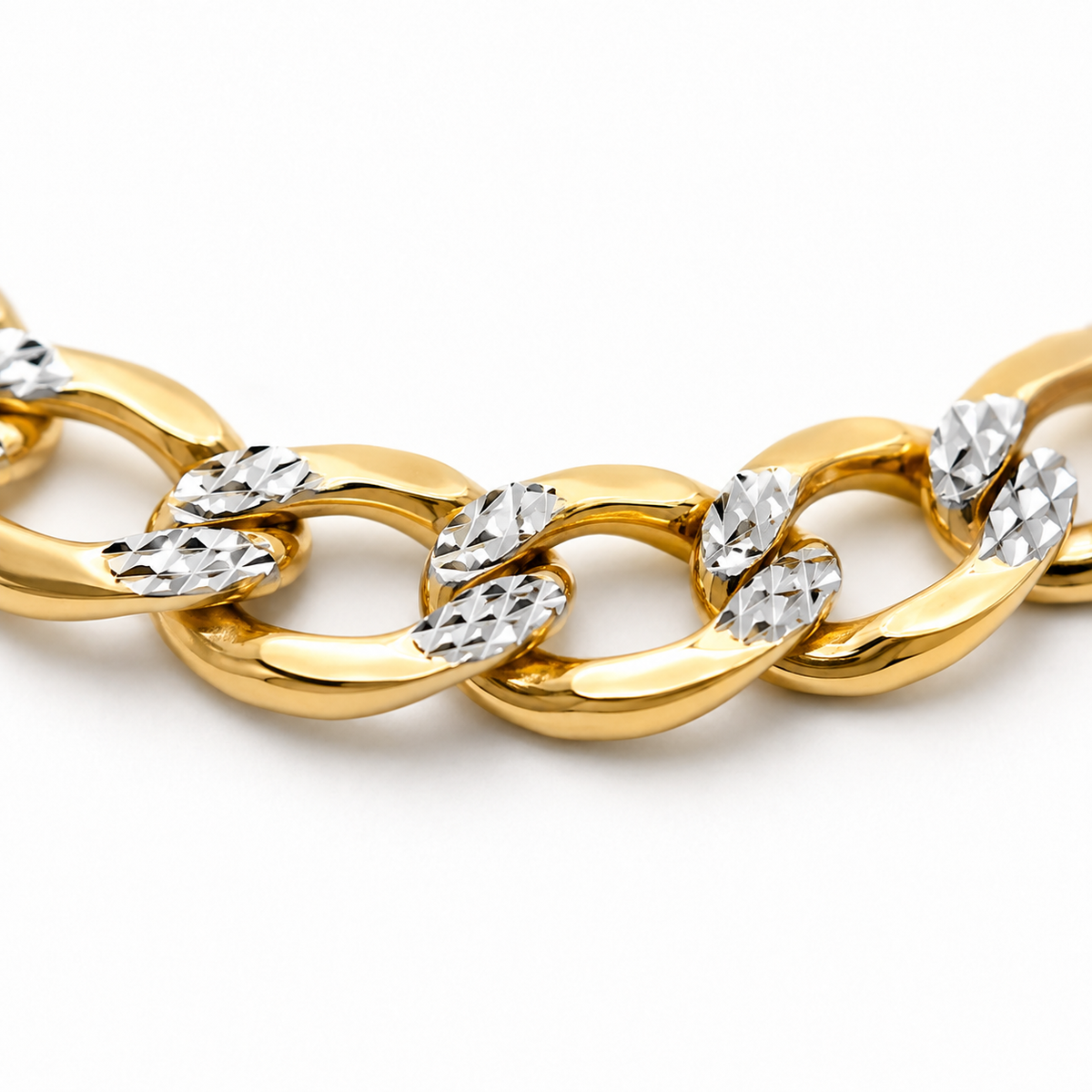 Gold Cuban curb link jewelry