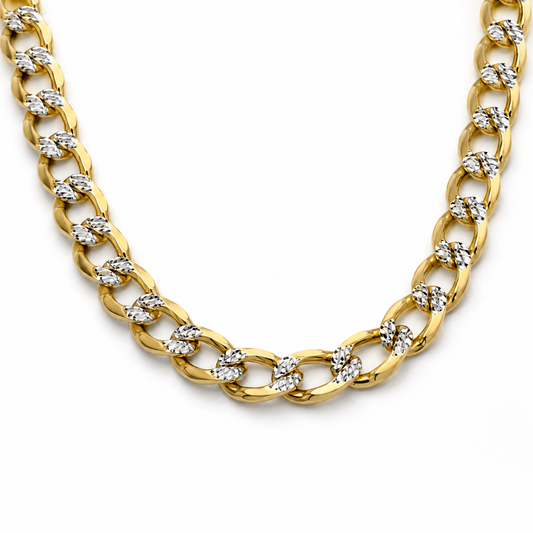 Gold Cuban curb link chain