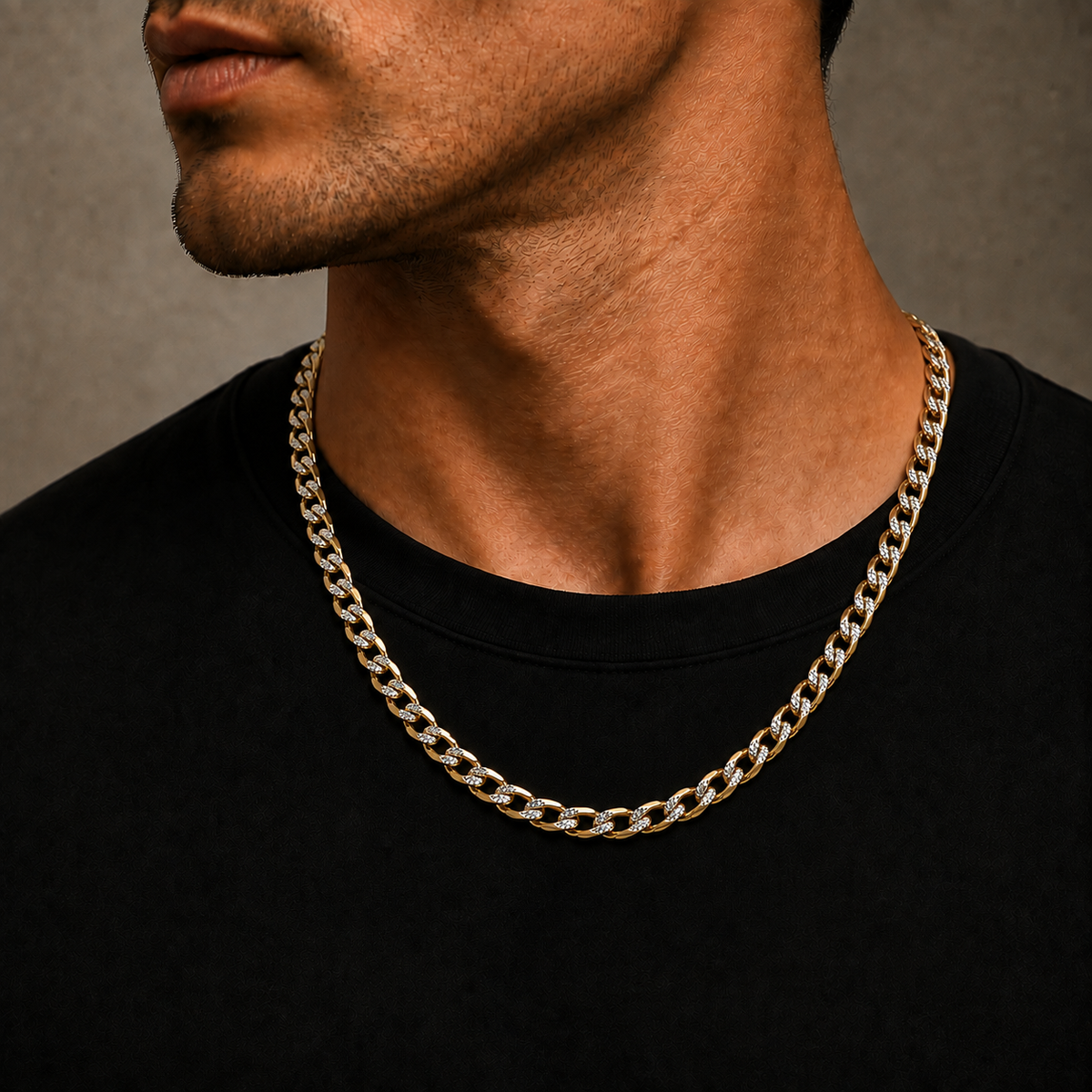 Gold Cuban curb link chain