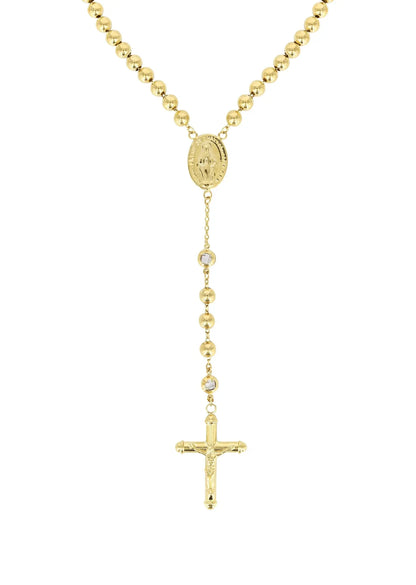 14K Yellow Gold Rosary Chain