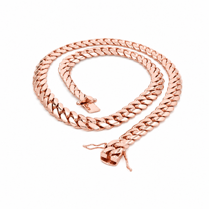 Rose gold Miami Cuban link chain