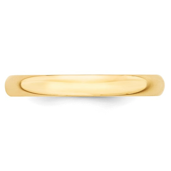 Gold Wedding Band - 3mm Plain