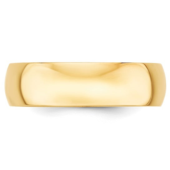 Gold Wedding Band - 6mm