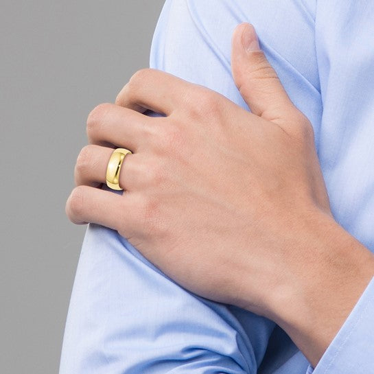 Gold Wedding Band - 7mm