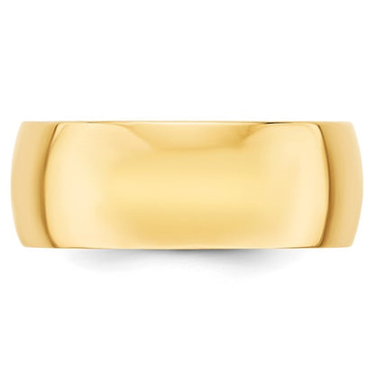 Gold Wedding Band - 8mm