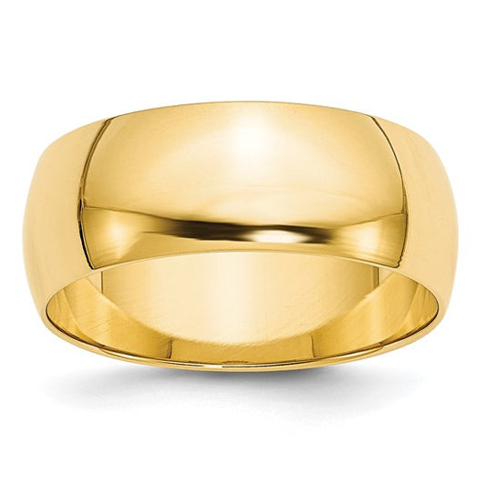 Gold Wedding Band - 8mm