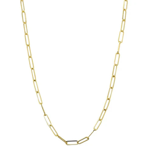Paper Clip Gold Chain 14KT