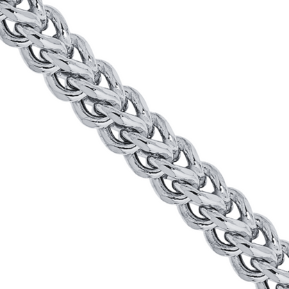 10K White Gold Semi-Solid Franco Chain