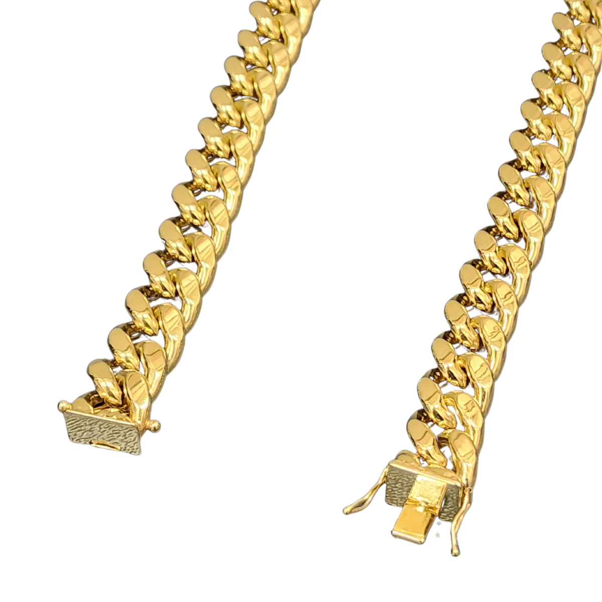 10K Gold Semi-Solid Miami Cuban Link Chain