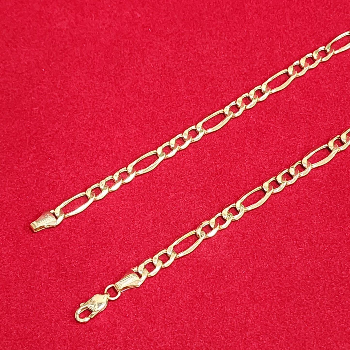 Figaro Chain - 10kt Gold 7.5MM