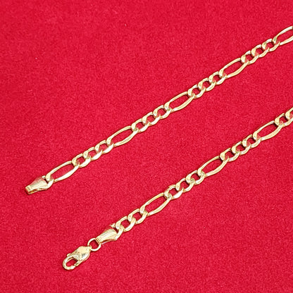 Figaro Chain - 10kt Gold 7.5MM