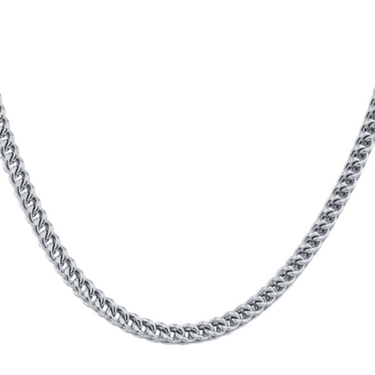 10K White Gold Semi-Solid Franco Chain