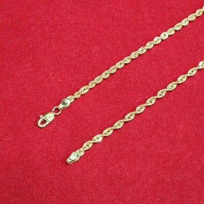 Rope Chain - 10kt Gold 3MM