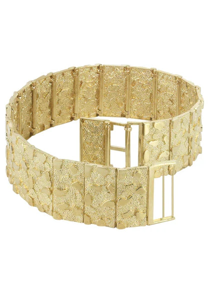10K gold nugget bracelet