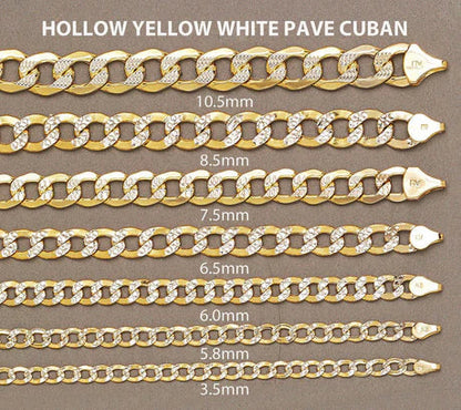 Gold Cuban curb link bracelet