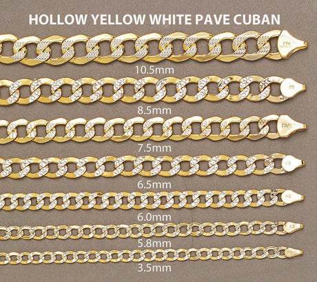 Gold Cuban curb link bracelet
