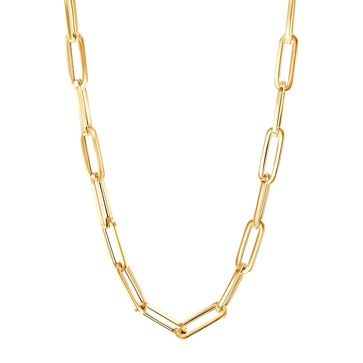 10K Yellow Gold Paper Clip Chain
