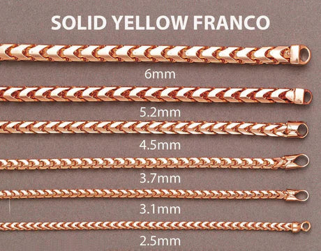 Rose gold Franco chain