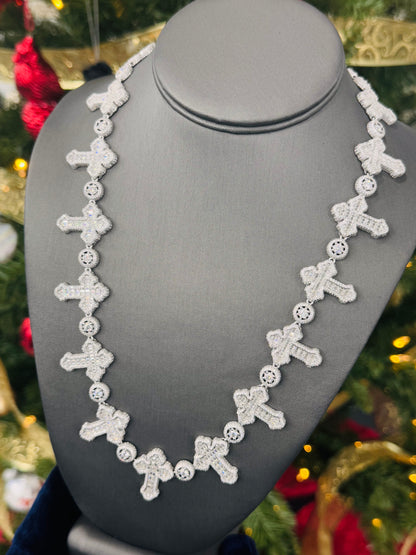 925 Moissanite Cross Necklace