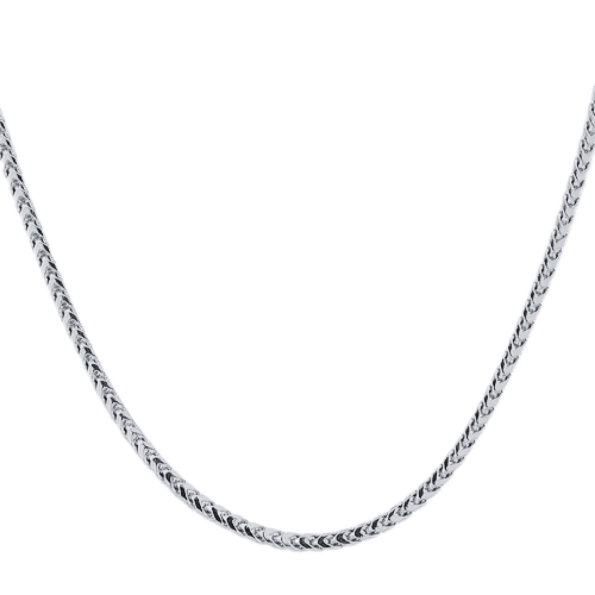 18K White Gold Franco Chain