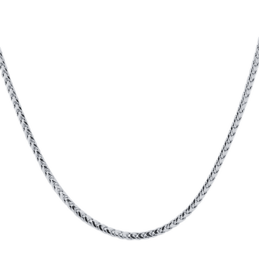 18K White Gold Franco Chain