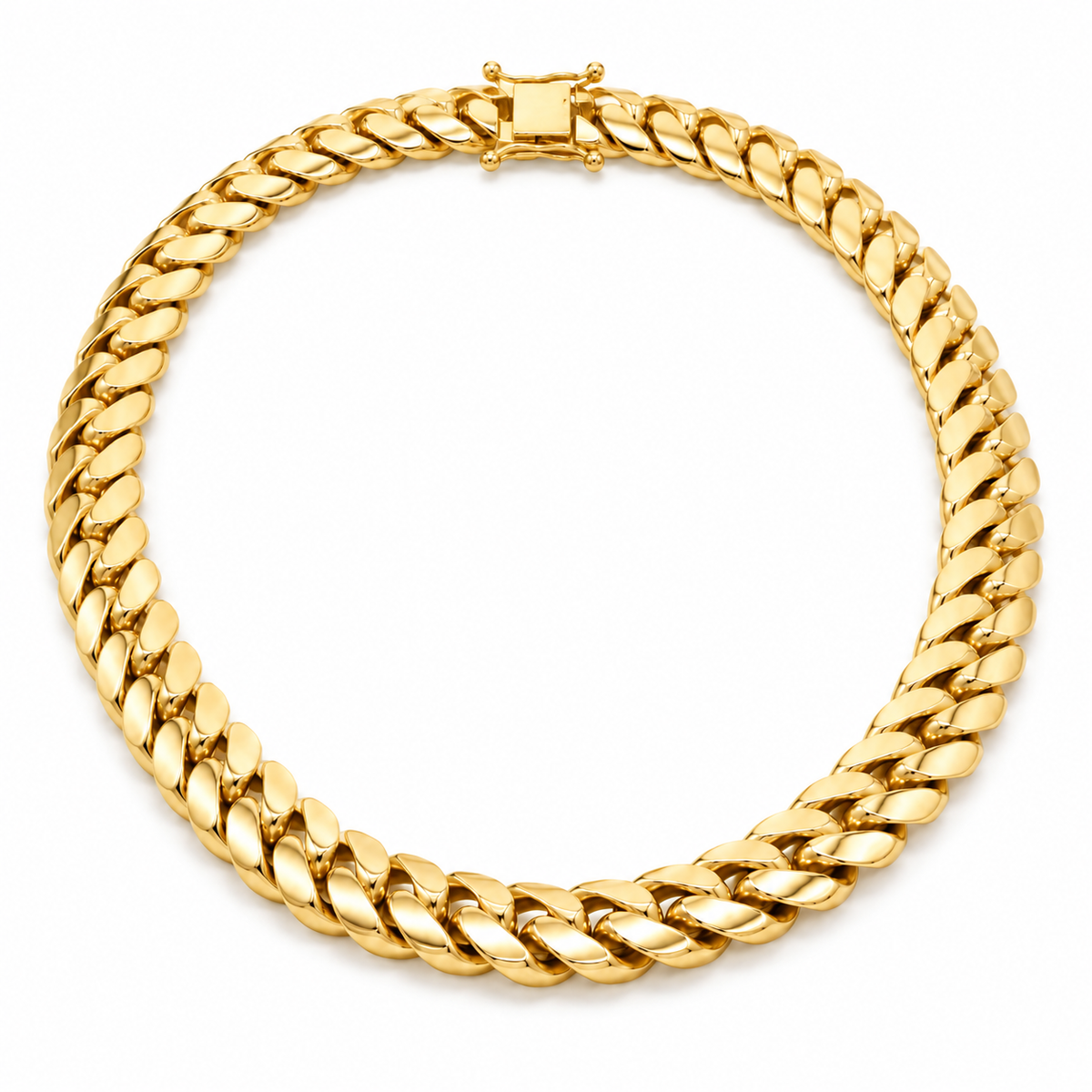 Yellow gold Miami Cuban link chain