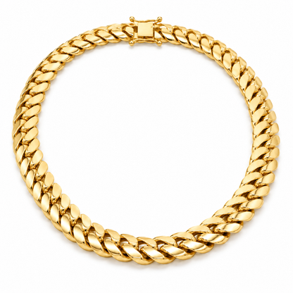 Yellow gold Miami Cuban link chain