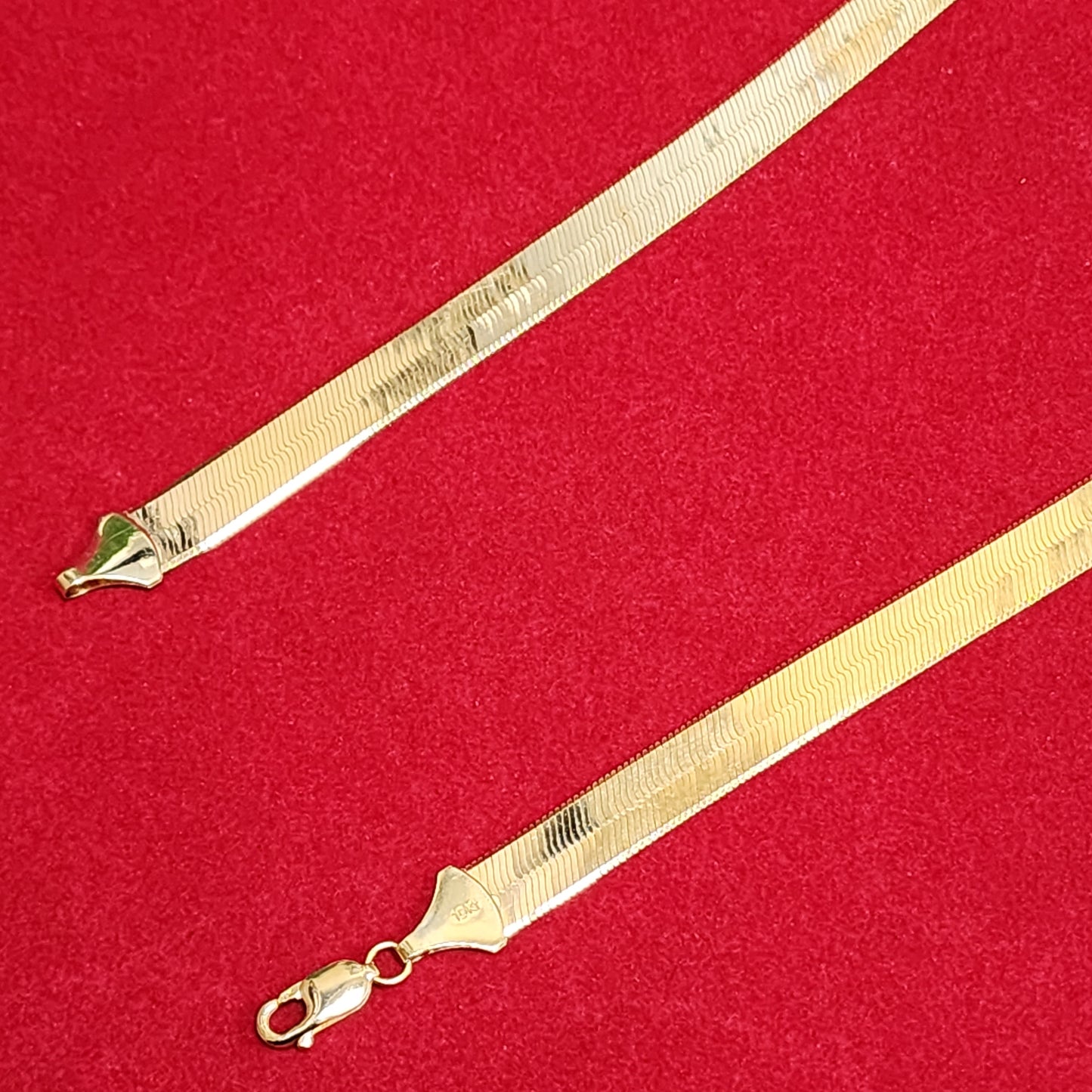 Herringbone Chain - 10kt Gold 8.5MM