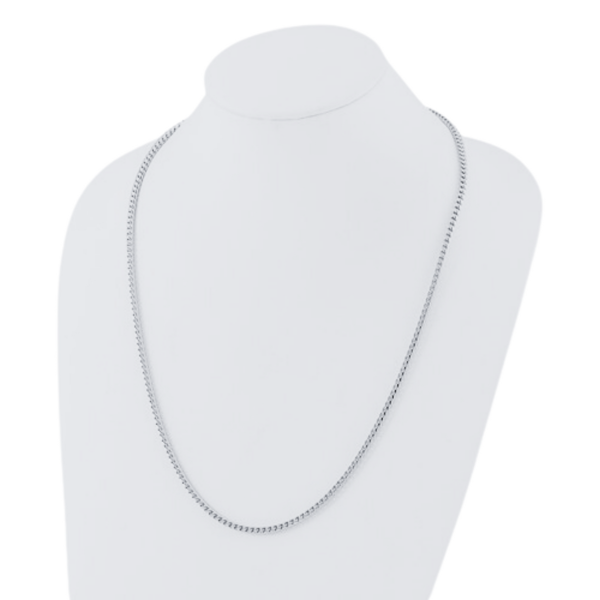 14K White Gold Solid Franco Chain