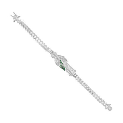 925 sterling silver St. Jude charm bracelet