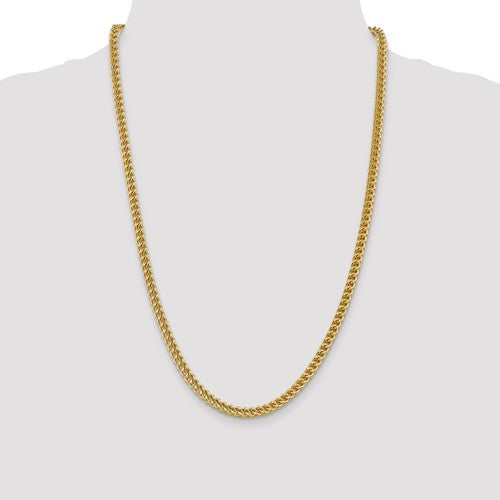 10K Yellow Gold Semi-Solid Franco Chain