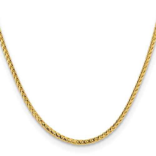 14K Yellow Gold Solid Franco Chain
