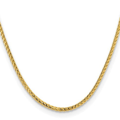 14K Yellow Gold Solid Franco Chain
