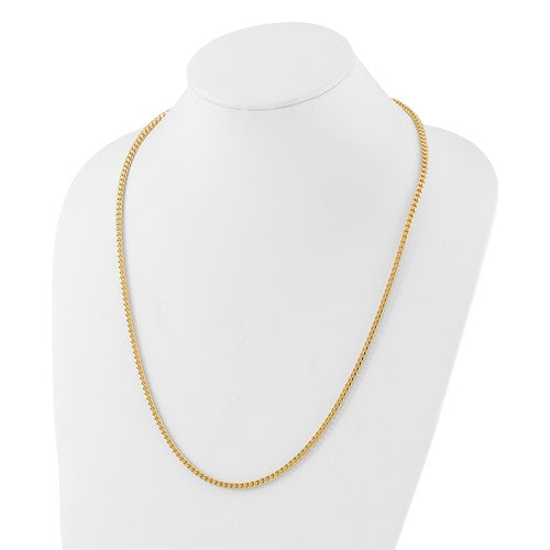 14K Yellow Gold Solid Franco Chain