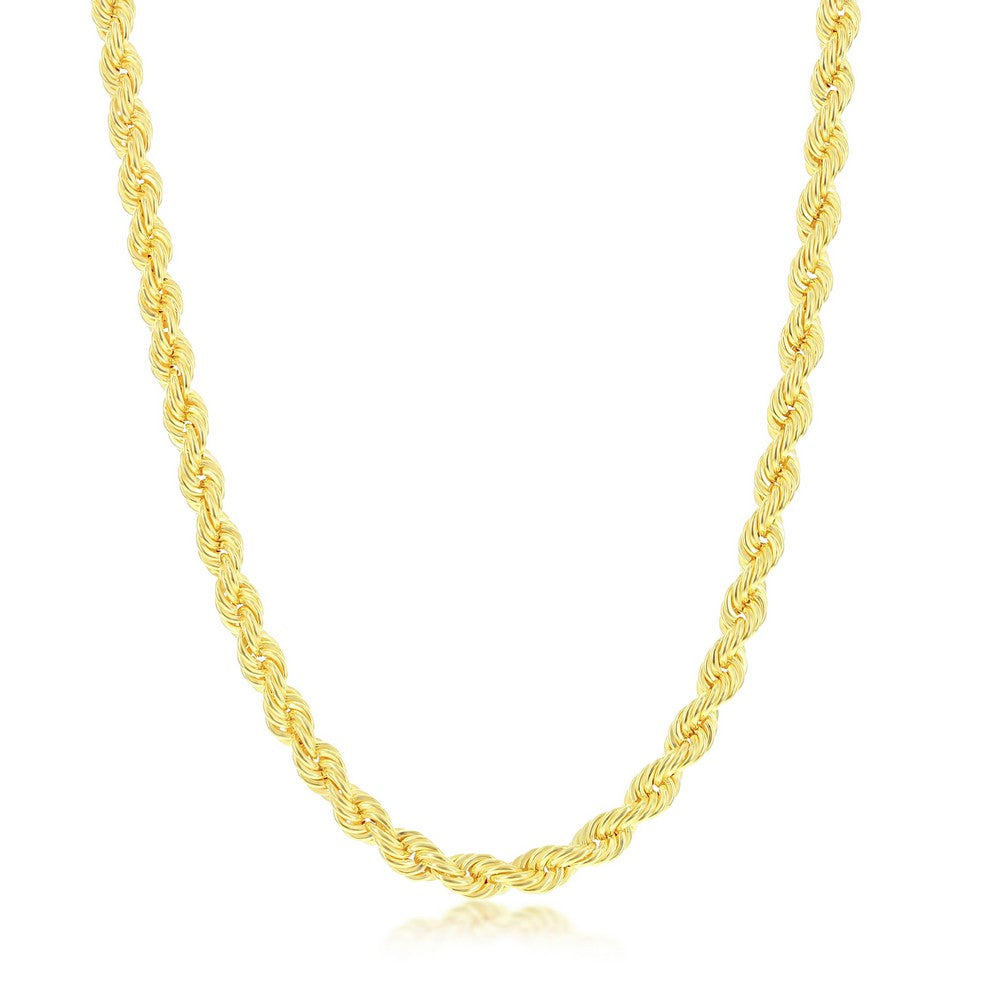 Rose Gold-Tone 925 Silver Rope Chain