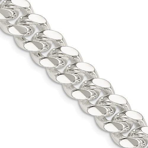 925 Sterling Silver Miami Cuban Link Chain, detail view