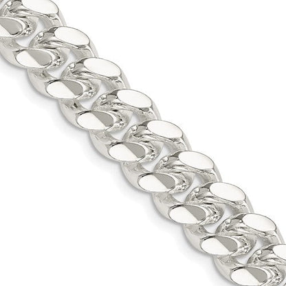 925 Sterling Silver Miami Cuban Link Chain, detail view