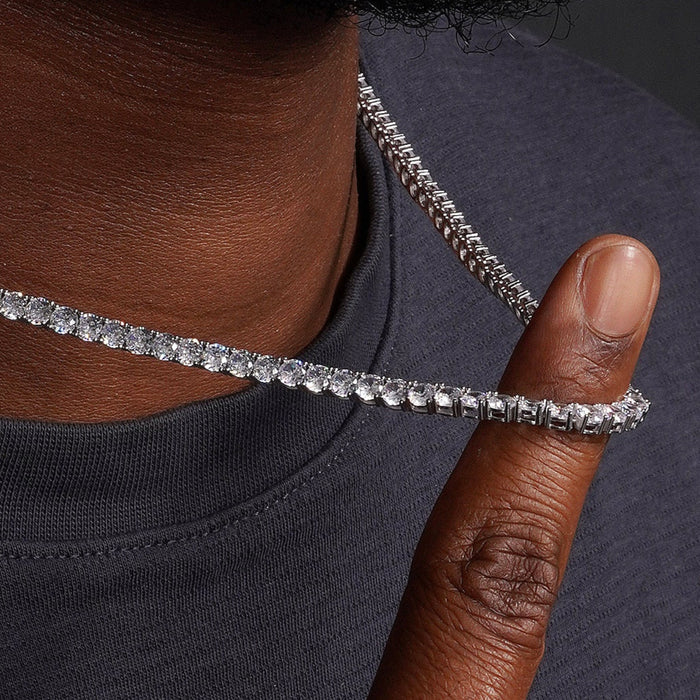 925 Silver Moissanite Tennis Chains & Bracelets