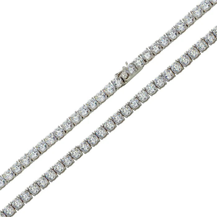 925 Silver Moissanite Tennis Chains & Bracelets
