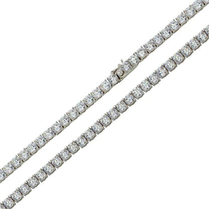 925 Silver Moissanite Tennis Chains & Bracelets