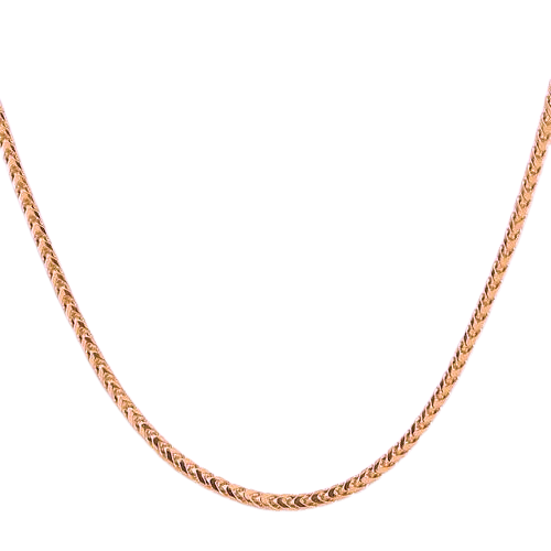 Rose gold Franco chain